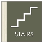 Stairs Sign w/ Symbol