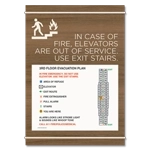 Standard Elevator Evacuation Plans - CA Compliant