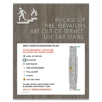 Standard Elevator Evacuation Plans - CA Compliant