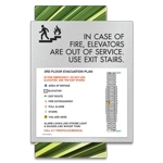 Standard Elevator Evacuation Plans - CA Compliant