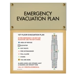 Standard Entrance Evacuation Plans - CA Compliant