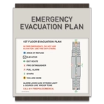 Standard Entrance Evacuation Plans - CA Compliant
