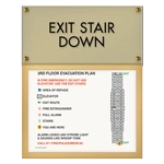 Standard Stairway Evacuation Plans - CA Compliant