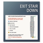 Standard Stairway Evacuation Plans - CA Compliant