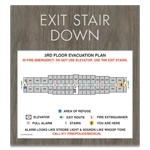Standard Stairway Evacuation Plans - CA Compliant