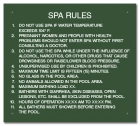State Pool Sign - Spa Rules - Alabama Compliant