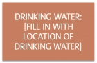 Texas Drinking Water Location Sign
