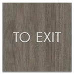 "To Exit" Egress Sign - CA Compliant