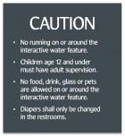 Utah Interactive Water Feature Caution Sign