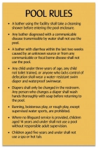 Utah Pool Rules Sign