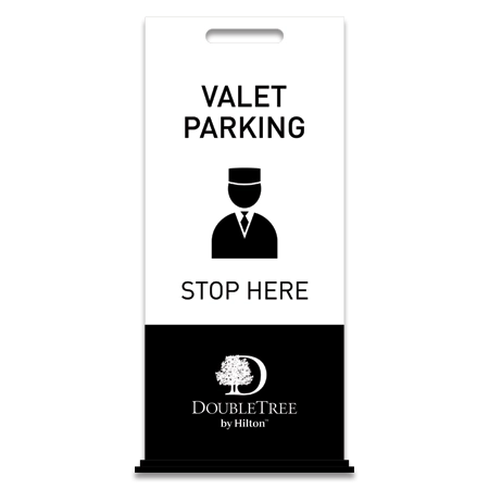 Valet Parking Free-Standing Floor Sign
