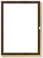 Vertical Message / Evac Holder for 11" x 8.5" Paper