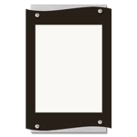 Vertical Message / Evac Holder for 11" x 8.5" Paper