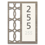 Vertical Room Number Sign