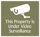 Video Surveillance Sign- Fiberbrite