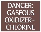 Virginia Danger Gaseous Chlorine Sign