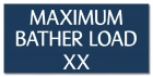 Virginia Maximum Bather Load Sign