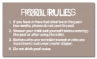 Virginia Pool Rules Sign