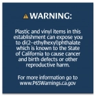 Warning Sign: Plastic and Vinyl -  Celtec Material