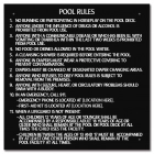 Washington Pool Rules Sign