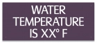 Wisconsin Water Temperature Pool Sign