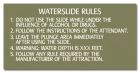 Wisconsin Waterslide Rules Sign