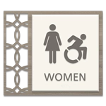 Women Sign w/Female & Dynamic ISA Symbols