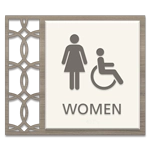 Women Sign w/Female & ISA Symbols