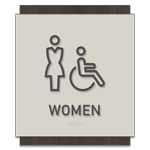 Women Sign w/Female & ISA Symbols