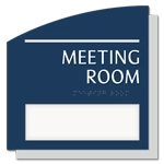 2-Line Common Room Sign w/ Window