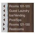 6-Line Directional Sign