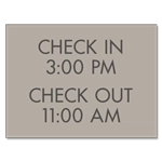 6-Line General Information Sign