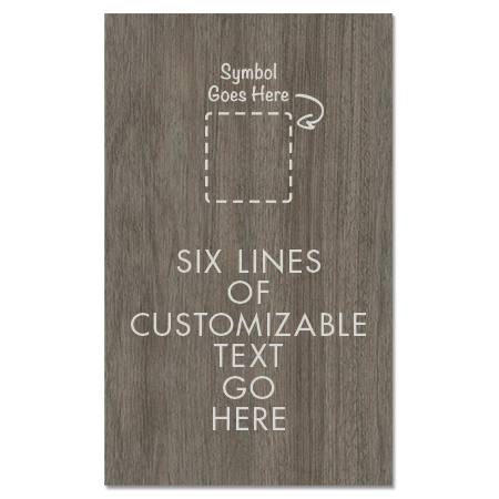 6-Line General Information Sign w/Symbol