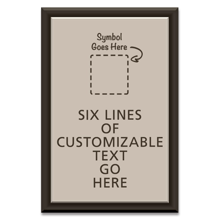 6-Line General Information Sign w/Symbol