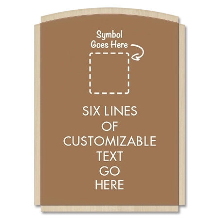 6-Line General Information Sign w/Symbol