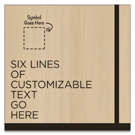 6-Line General Information Sign w/Symbol