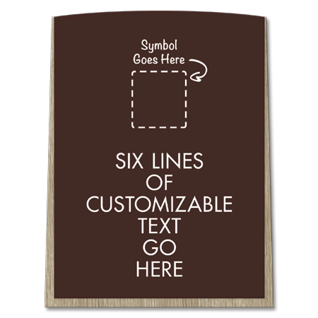 6-Line General Information Sign w/Symbol