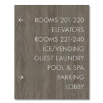 8-Line Directional Sign