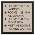 8-Line Directional Sign