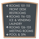 9-Line Directional Sign