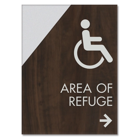 Accessible Direction Sign w/ISA Symbol
