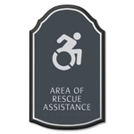 Area of Rescue Assistance Sign - NYC Compliant