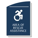 Area of Rescue Assistance Sign - NYC Compliant