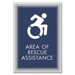 Area of Rescue Assistance Sign - NYC Compliant