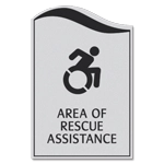 Area of Rescue Assistance Sign - NYC Compliant