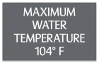 Arkansas Spa Water Temperature Sign