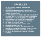 Baldwin County, Alabama Spa Rules Sign