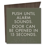 Delayed Egress Push/Pull Sign - CA Code