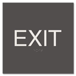 "Exit" Egress Sign - CA Compliant