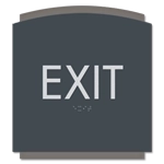 "Exit" Egress Sign - CA Compliant